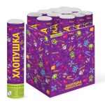 Пневмохлопушка (12/30 см), Космические пиксели, Звезды фольга, Ассорти, 1 шт., 823164