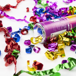 Пневмохлопушка (24/60 см), Праздничный фейерверк, Серпантин фольга, Ассорти, 1 шт., 823167