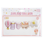 Шар Гирлянда (38''/97 см) Фигура, Рождение Девочки, 2 шт. в уп., 23296