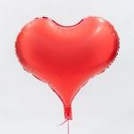 Шар (24''/61 см) Сердце, Люкс, Королевский красный, Сатин, 1 шт. в уп. (цв.этик.), 24848S