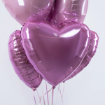 Шар (18''/46 см) Сердце, Светло-розовый, 1 шт., 201500RSL