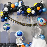 Шар (35''/89 см) Фигура, Полумесяц, Серебро, 1 шт., 901555P