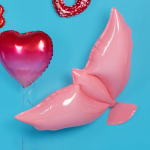 Шар (18''/46 см) Сердце, Фуше, Градиент, 1 шт., 23879