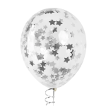 Конфетти фольга Звезда, Серебро, Металлик, 2,5 см, 50 г., 6015298