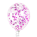 Конфетти фольга Звезда, Фуксия, Металлик, 1,5 см, 50 г., 6015296