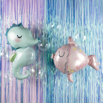 Шар (5''/13 см) Микро-сфера, Deco Bubble (синяя упаковка), Прозрачный, Кристалл, 10 шт. в уп., 5503100