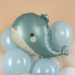 Шар (28''/71 см) Фигура, Милый кит, Сатин, 1 шт., 26184