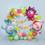 Шар (38''/97 см) Фигура, Смешарики, Ежик, 1 шт. в уп., 515102