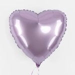 Шар (18''/46 см) Сердце, Сиреневый, Сатин, 1 шт., 201500SPL