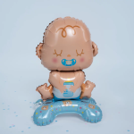 Шар 3D (25''/64 см) Фигура на подставке, Малыш Мальчик, 1 шт. в уп., 24895