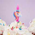 Свечи Фигура, Радужные единороги, 2*6 + 1 см, 6 шт. с держат., 630268