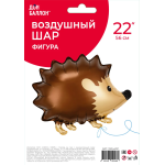 Шар (22''/56 см) Фигура, Лесной Ежик, 1 шт. в уп., 190443P