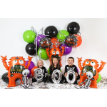 Шар (37''/94 см) Фигура, Монстр на Хэллоуин, Оранжевый, 1 шт., 35902