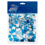 Конфетти фольга Квадрат, Голубой микс, Металлик, 1 см, 50 г., 6015411