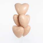 Шар (19''/48 см) Сердце, Мистик, Тон, Сатин, 1 шт., 222155