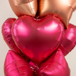 Шар (18''/46 см) Сердце, Красный, Сатин, 1 шт., 27593