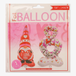 Шар 3D (58''/147 см) Фигура на подставке, Гном с сердечком, 1 шт. в уп., 23931