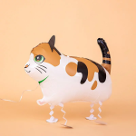 Шар 3D (24''/61 см) Ходячая Фигура, Пятнистый котенок, 1 шт., 24561