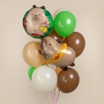 Шар (23''/58 см) Фигура, Капибара с утенком, 1 шт. в уп., 26915P