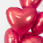 Шар (18''/46 см) Сердце, Коралловый, Макарунс, 1 шт., 201500PR