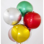 Шар 3D (24''/61 см) Сфера, Стерео, Зеленый, Голография, 1 шт., 550046