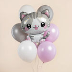 Шар (28''/71 см) Фигура, Милый котенок, 1 шт. в уп., 27628P