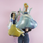 Шар (36''/91 см) Фигура, Принцесса Золушка, Бальное платье, 1 шт., 555007