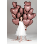 Шар (19''/48 см) Сердце, Мокко, 1 шт., 940639