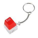 Брелок, Кнопка ESC, Красный, 2*2*2,8 см, 1 шт. , 6233192