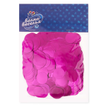 Конфетти фольга Круг, Фуксия, Хром, 2 см, 50 г., 6015436