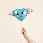 Шар (15''/38 см) Мини-сердце, Вау, 5 шт. в уп., 944132