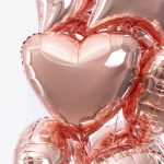 Шар (18''/46 см) Сердце, Розовое Золото, 1 шт., 201500RG