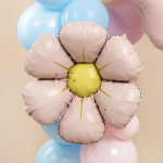 Шар (25''/64 см) Цветок, Ромашка (надув воздухом), Светло-розовый, Сатин, 1 шт., 27426