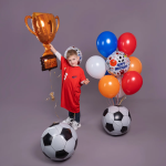 Шар 3D (21''/53 см) Сфера, Футбольный мяч, 1 шт. в уп., 550014P