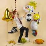 Шар (31''/79 см) Фигура, Солнце, Снова в Школу, 1 шт., 25142