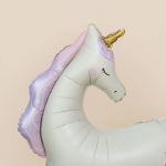 Шар (38''/97 см) Фигура 3D, Нежный единорог, Сатин, 1 шт. в уп., 26682