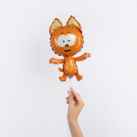 Шар с клапаном (17''/43 см) Мини-фигура, Котенок Котэ, 5 шт. в уп., 20133