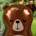 Шар 3D (21''/53 см) Фигура на подставке, Лесной Медведь, 1 шт. в уп., 23851