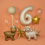 Шар (24''/61 см) Фигура 3D, Милая овечка, Сатин, 1 шт. в уп., 24875