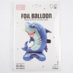 Шар 3D (21''/53 см) Фигура на подставке, Акула, 1 шт. в уп., 24548