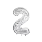 Шар (65''/165 см) Цифра, 2 Каркасная, 1 шт. в уп., 131372