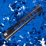 Пневмохлопушка (12/30 см), Звезды фольга, Синий, 1 шт., 823123