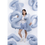 Шар (40''/102 см) Цифра, 2 Slim, Небесный, 1 шт. в уп., 941124