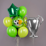 Шар (33''/84 см) Фигура, Кубок Чемпиона, Серебро, 1 шт. в уп., 27294