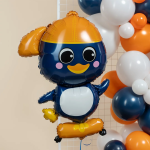 Шар (38''/97 см) Фигура, Пингвин на скейте, 1 шт. в уп., 26338