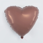 Шар (19''/48 см) Сердце, Мокко, 1 шт., 940639