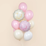 Шар (19''/48 см) Цветок, Камелия, Розовый, 1 шт. в уп., 27562P