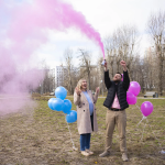 Спрей краска Холи для Гендер Пати, 22-24 сек, в коробке, Розовый, 450 г. , 6233092