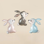 Шар (31''/79 см) Фигура, Лесной Заяц, Розовый, 1 шт. в уп., 25641-P