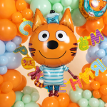 Шар (46''/117 см) Фигура, Три Кота, Коржик, 1 шт. в уп., 401118